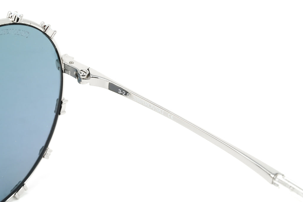Swarovski Women's Sunglasses Round Gradient Light Purple/Aqua Mirror