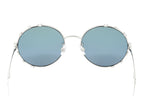 Swarovski Women's Sunglasses Round Gradient Light Purple/Aqua Mirror