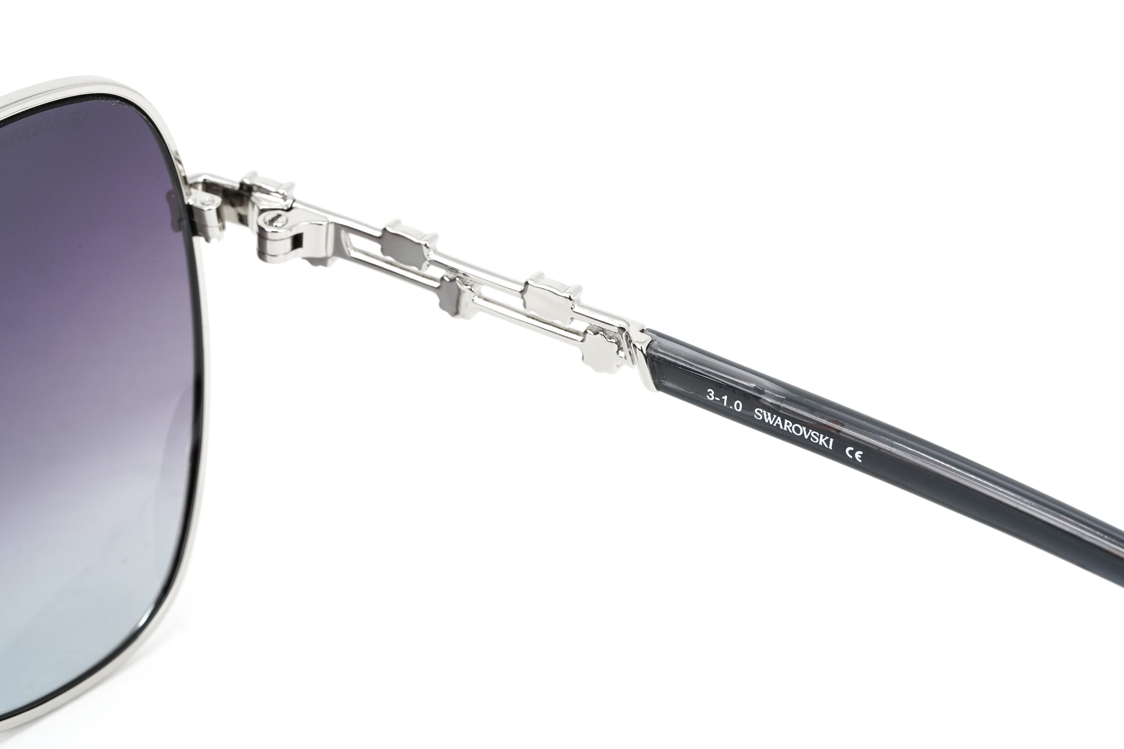 Swarovski Women's Sunglasses Butterfly Pilot Dark Grey