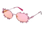 Swarovski Women's Sunglasses Irregular Pink Mirrored