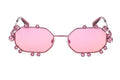 Swarovski Women's Sunglasses Irregular Pink Mirrored