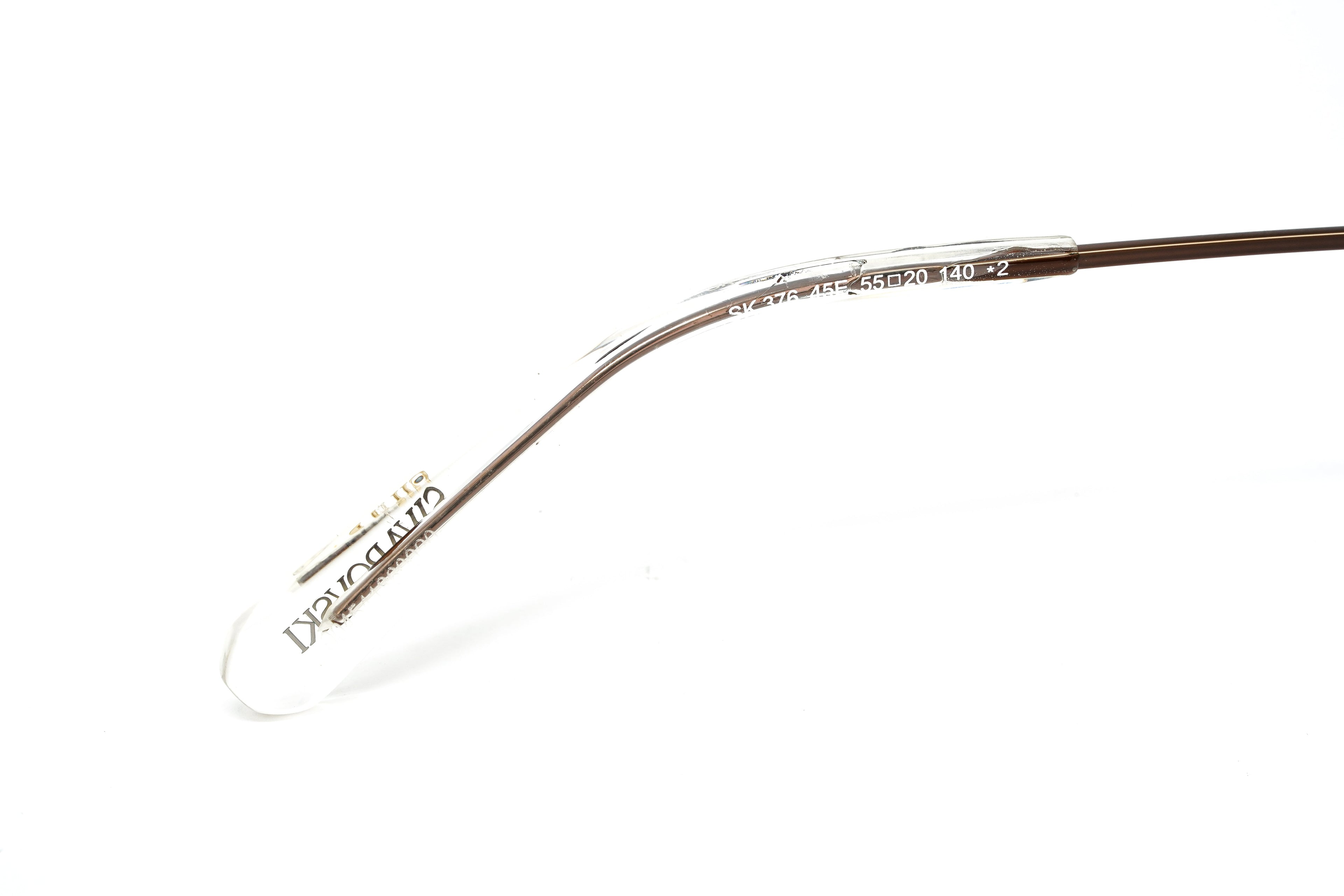 Swarovski Women's Sunglasses Irregular Shiny Brown Yellow Mirror