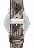 Burberry Ladies The City Smoke Check Strap 34mm Watch