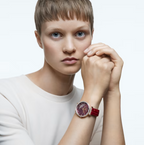 Swarovski Watch Passage Moon Phase Red
