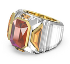 Swarovski Chroma Cocktail Ring Pink and Gold