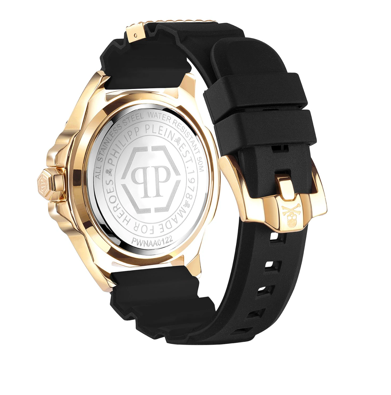 Philipp Plein Mens Watch High-Conic The Skull Gold