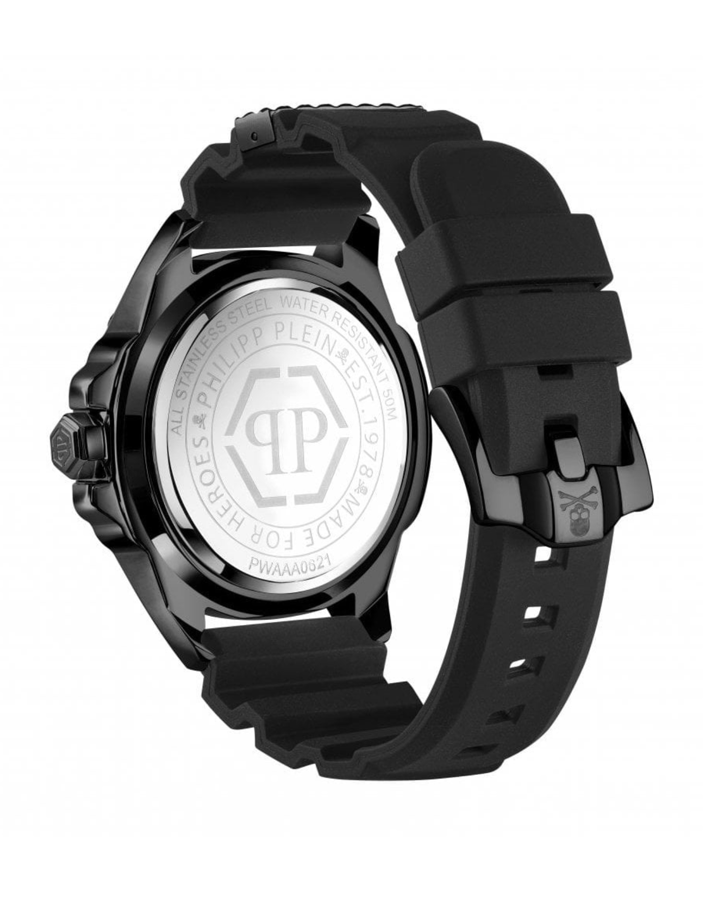 Philipp Plein Mens Watch The Skull Black Rainbow