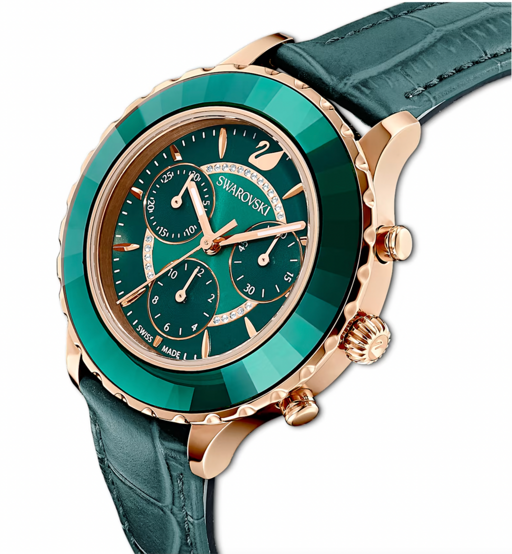 Swarovski Watch Octea Lux Chrono Green