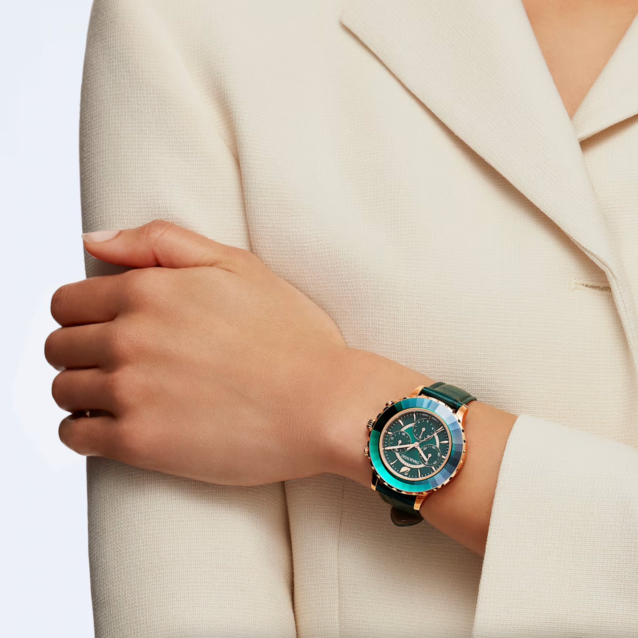 Swarovski Watch Octea Lux Chrono Green