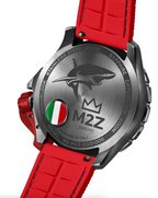 M2Z Men's Diver 200 Red IP Gun Watch