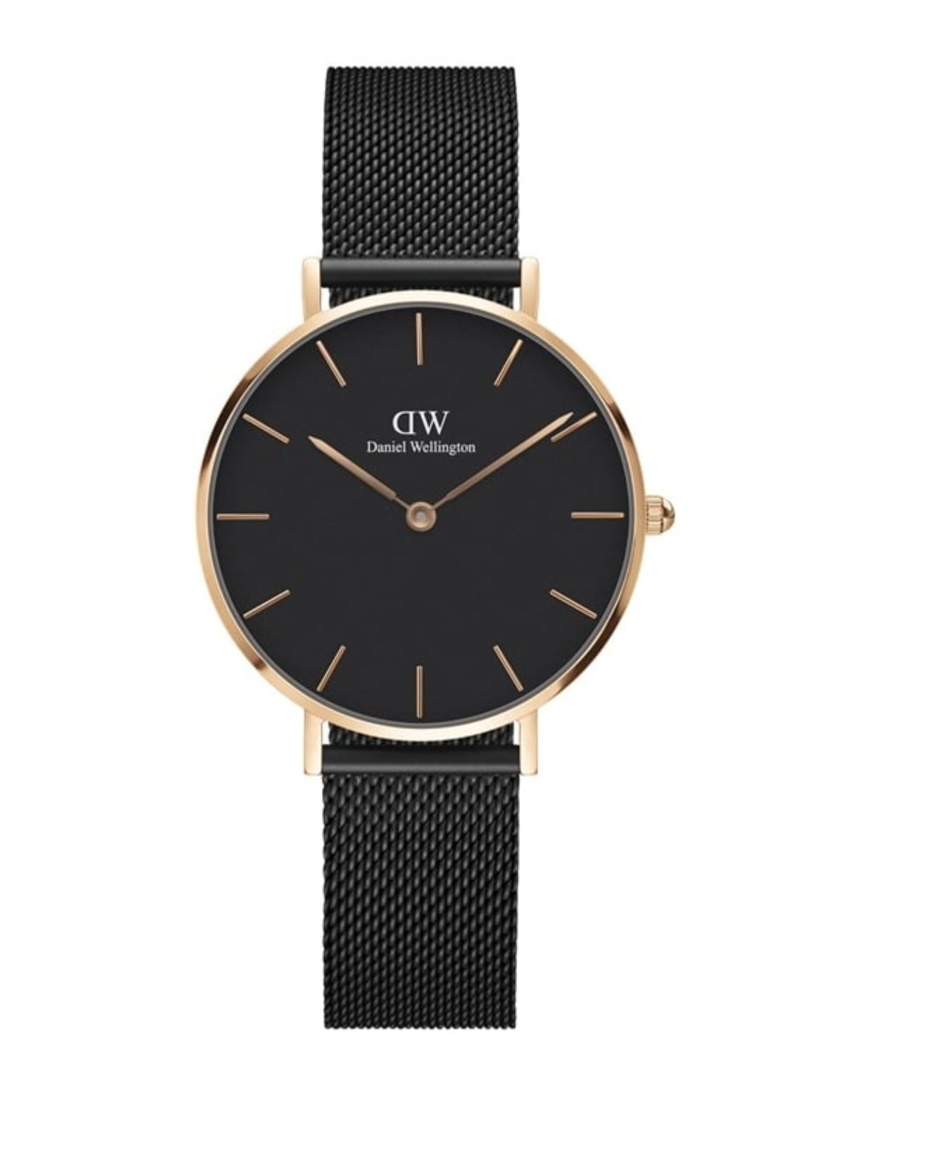 Daniel Wellington Ladies Black Petite Ashfield Watch