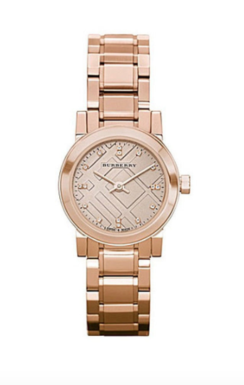 Burberry Ladies The City Diamonds Rose Gold 26mm Watch