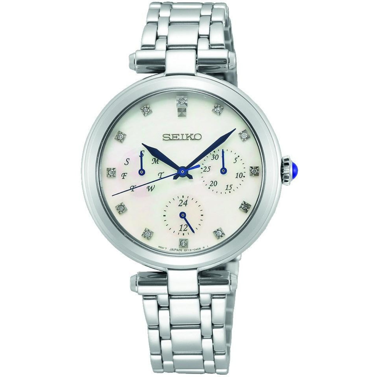 Seiko Caprice 12 Diamonds Classic White Ladies Watch