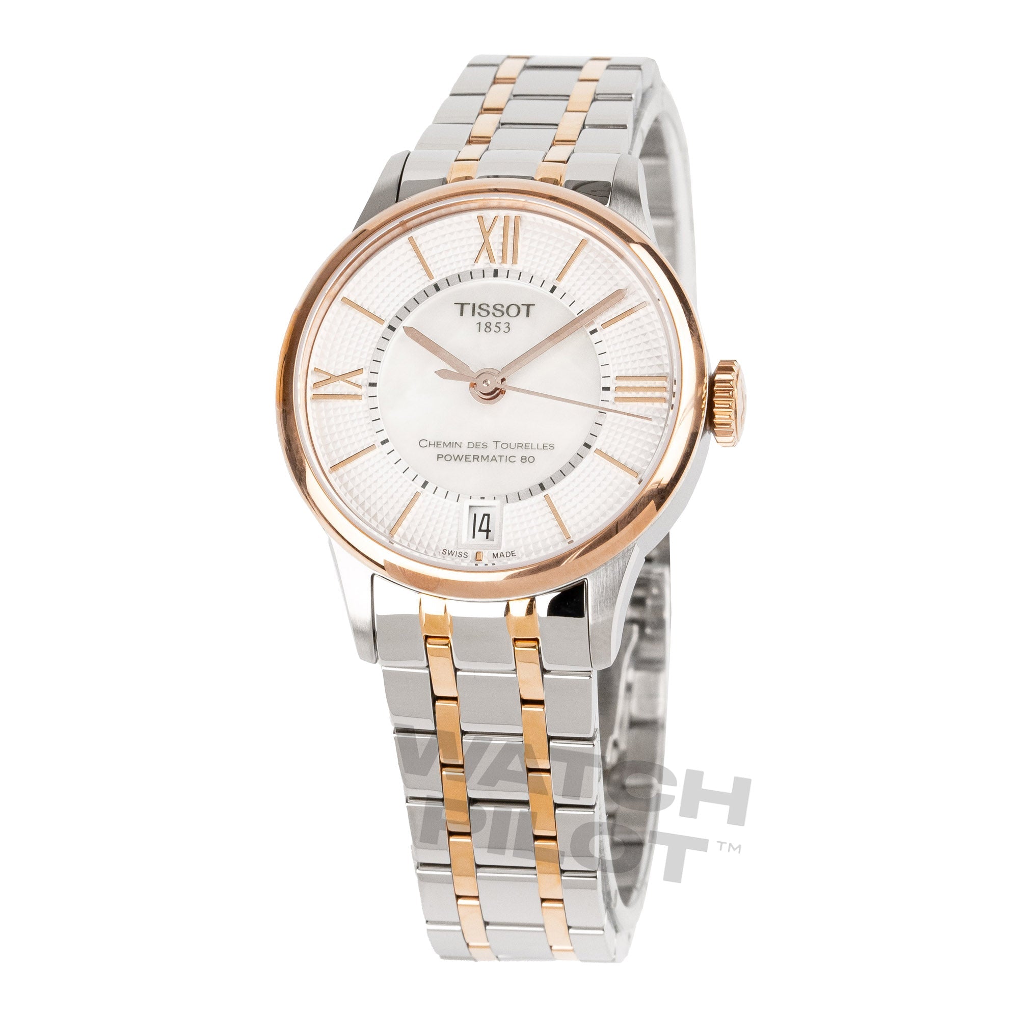 Tissot Chemin Des Tourelles Powermatic 80 Ladies White Watch