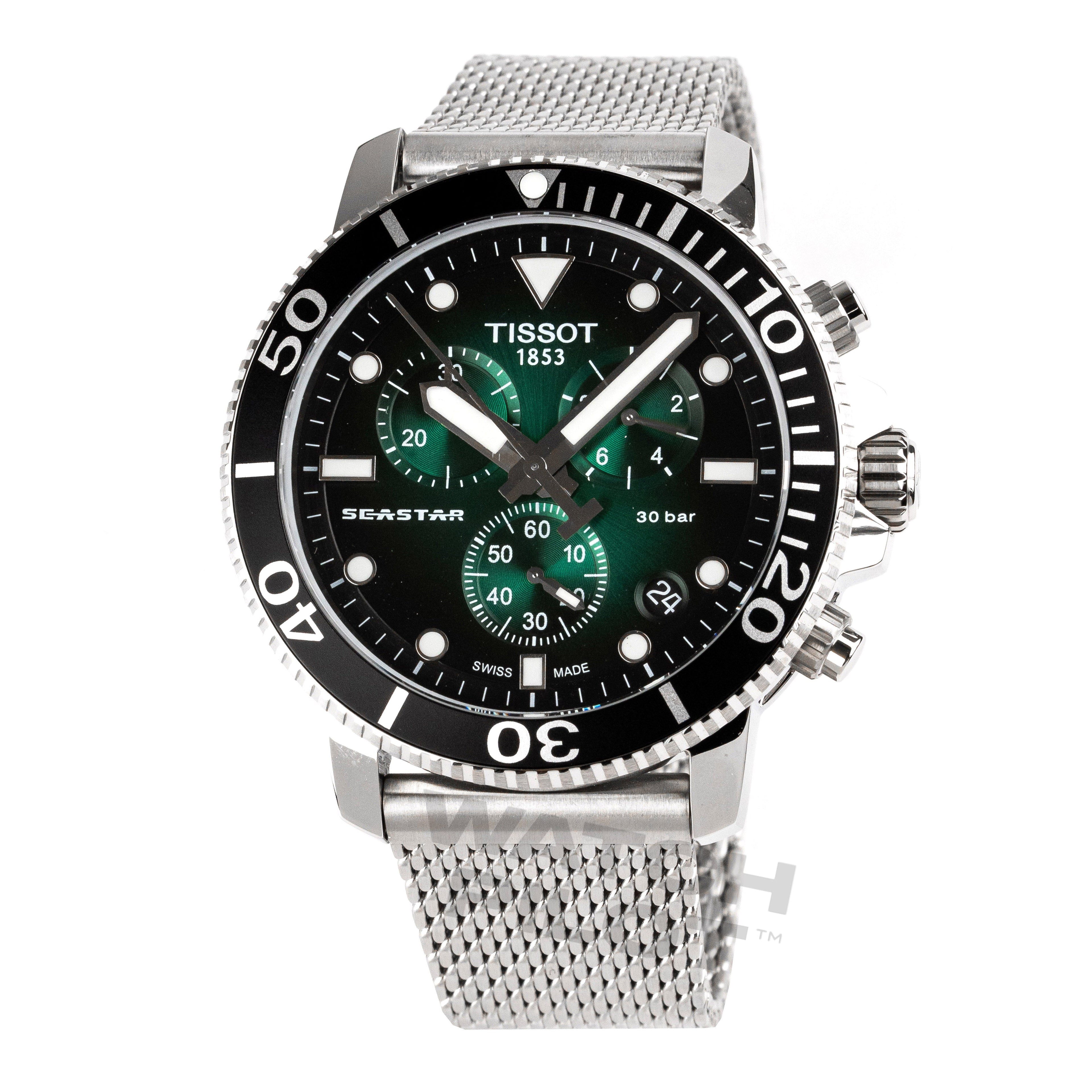 Tissot Seastar 1000 Chronograph Men's Graded Green Watch