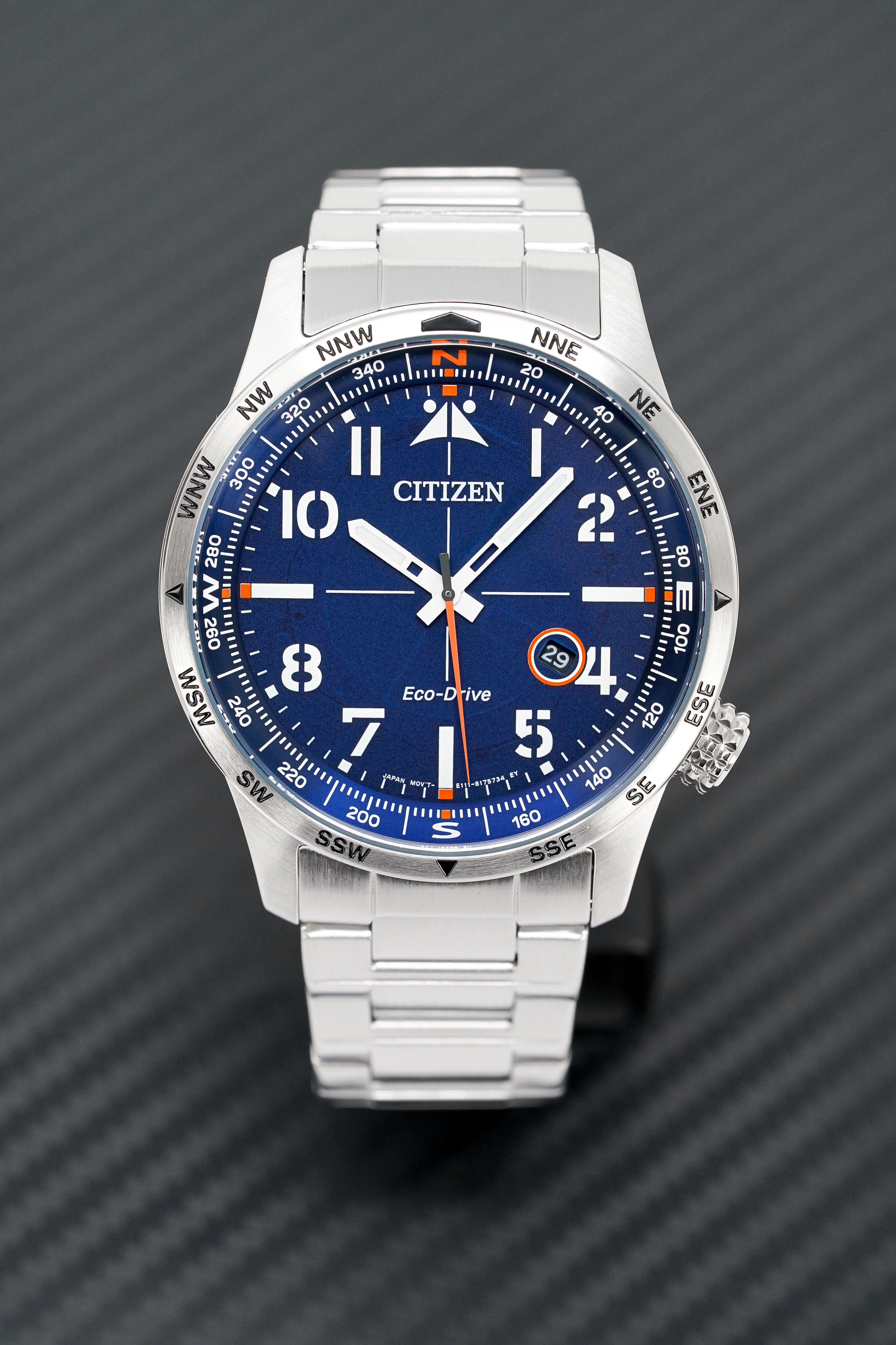 Citizen Men's Watch Eco-Drive Aviator Blue
