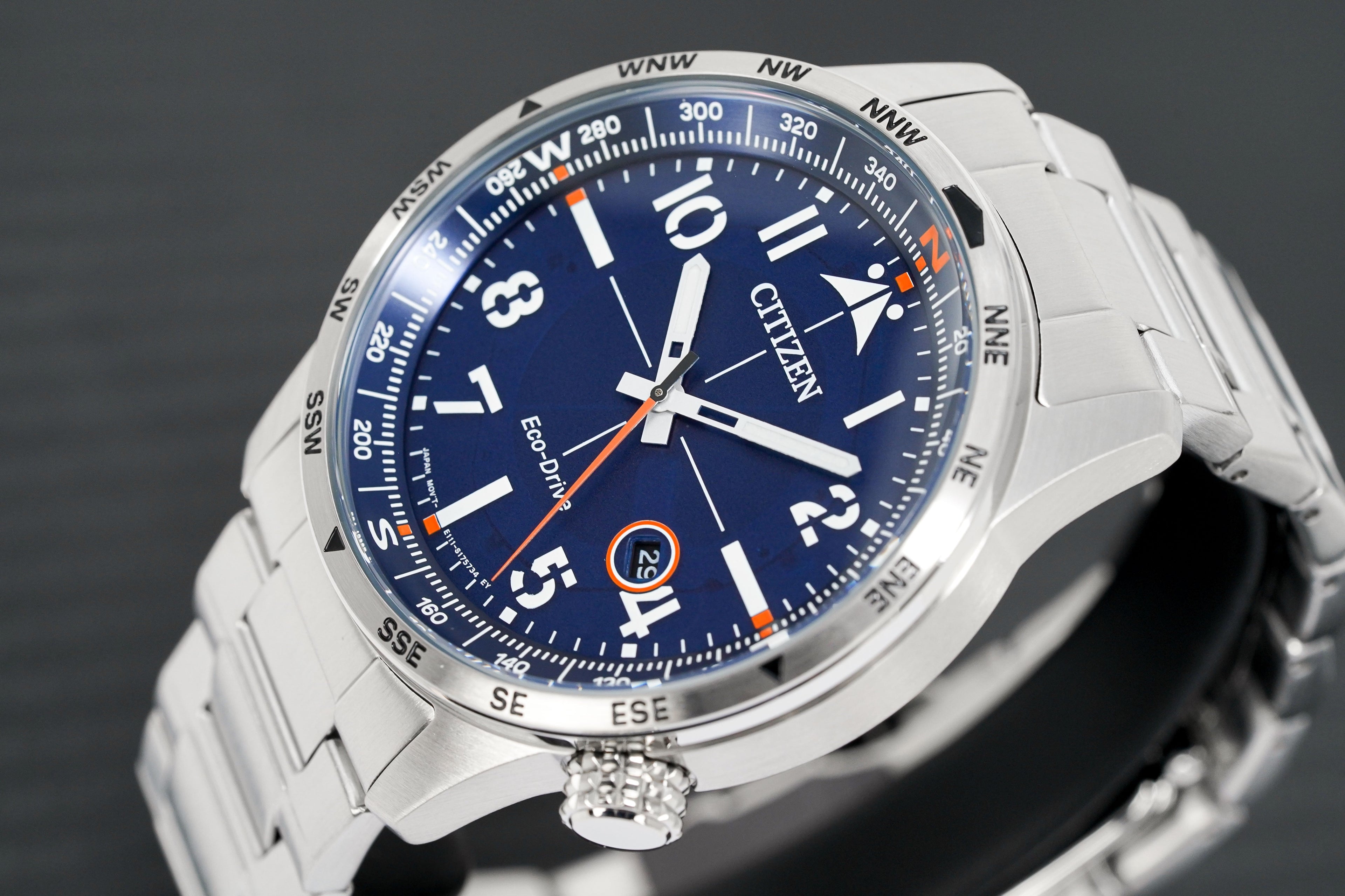 Citizen Men's Watch Eco-Drive Aviator Blue