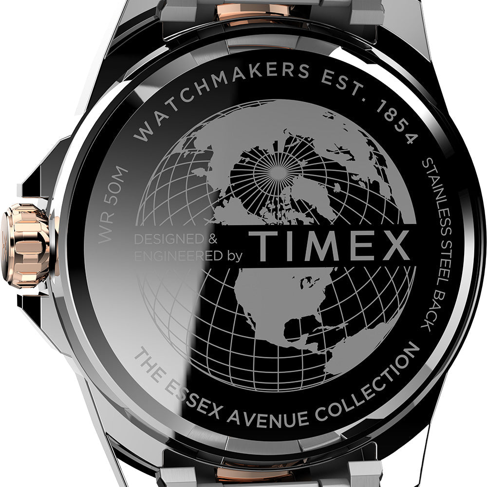 Timex Essex Men's Two-Tone Rose Gold Watch