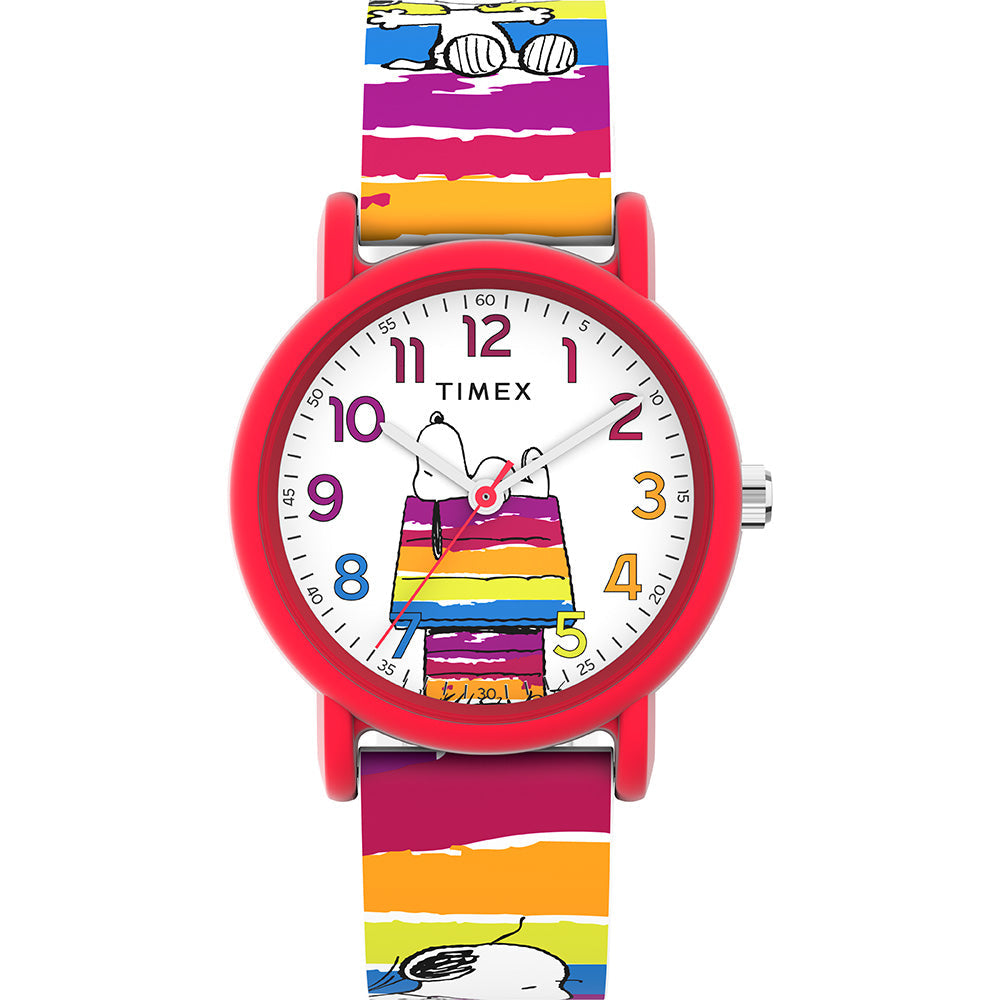 Timex Peanuts Weekender Color Rush Unisex White Watch
