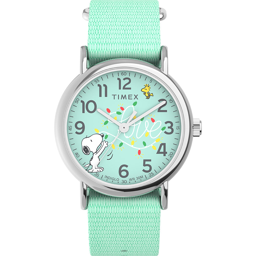 Timex Peanuts Weekender Unisex Blue Watch