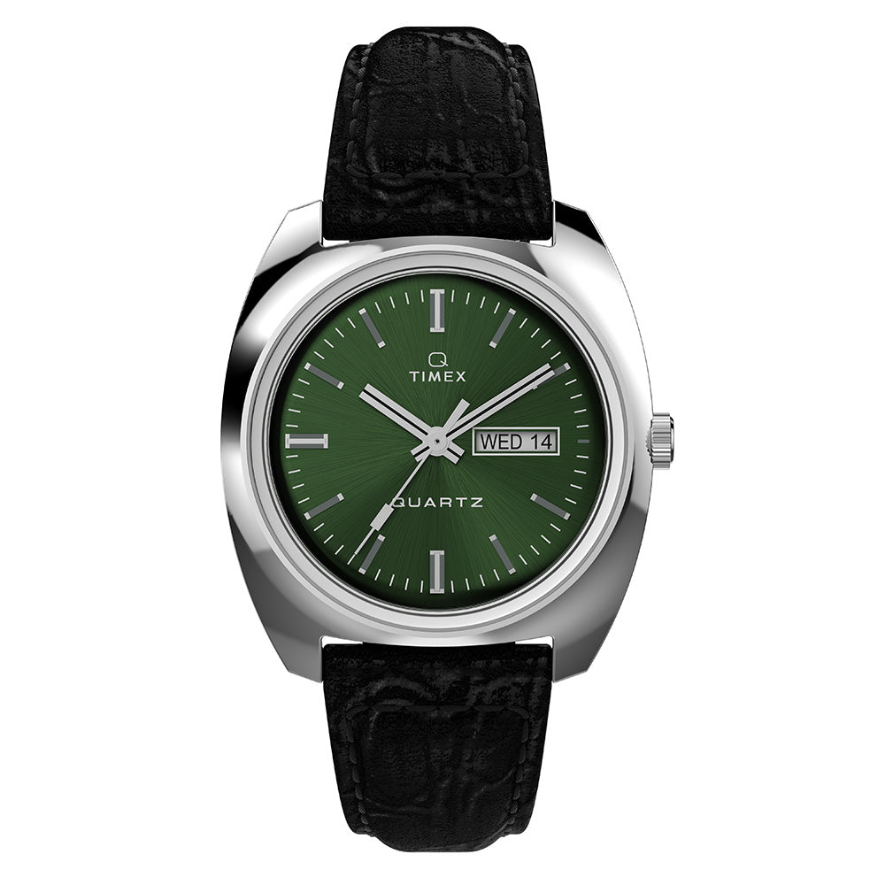Timex 1978 Day Date Men's Green Watch