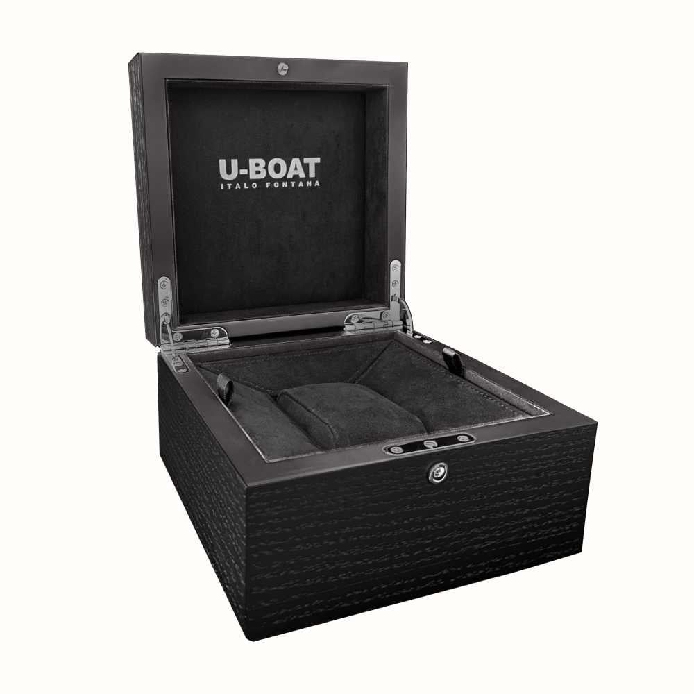U-Boat Men's Watch Capsoil Doppiotempo 55mm Black Rehaut