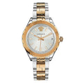 Versace Ladies Hellenyium Two-Tone Silver Rose Gold Bracelet