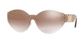 Versace Women's Sunglasses Rimless Cat Eye Beige