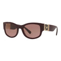 Versace Women's Sunglasses Cat Eye Transparent Red