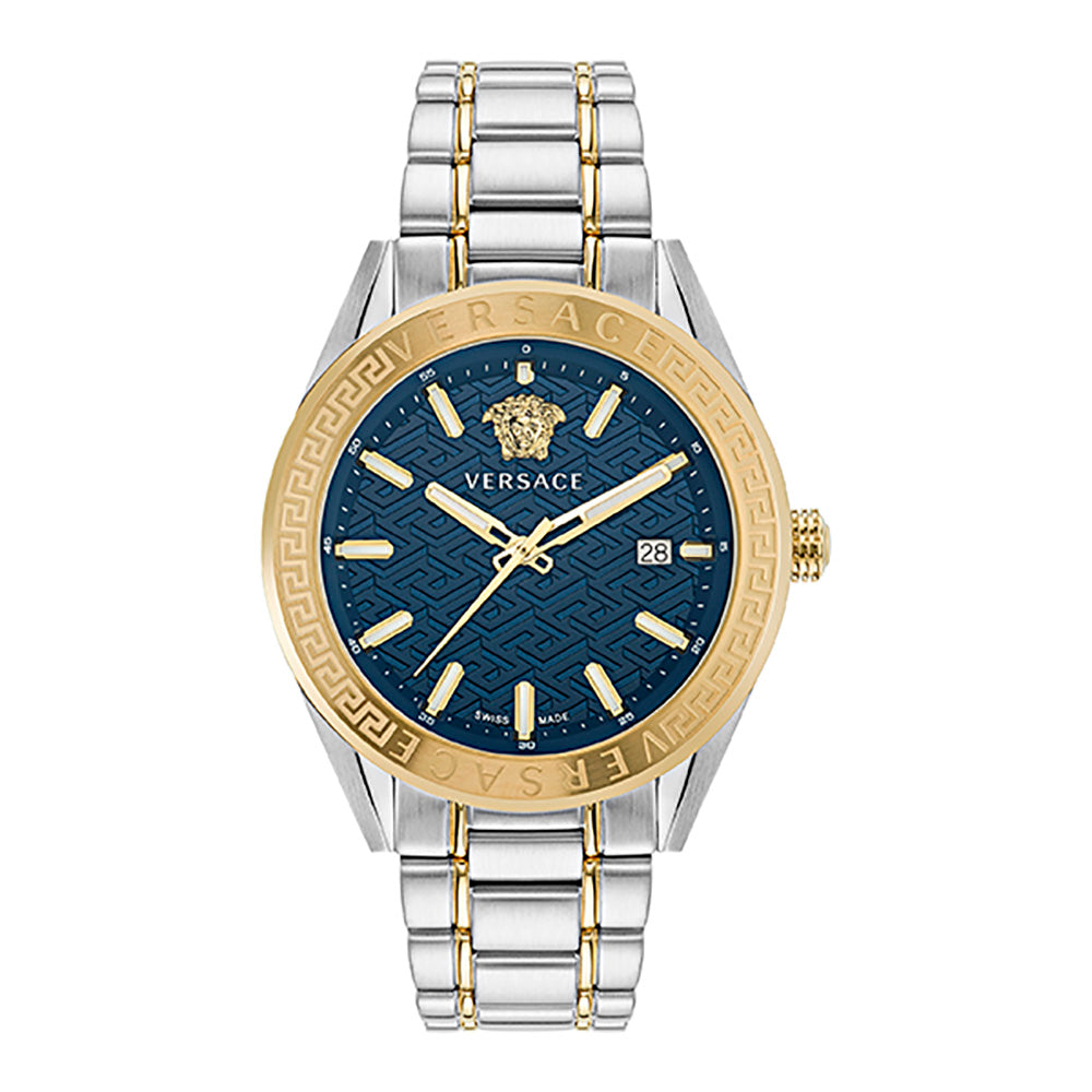 Versace V-Code Men's Silver Watch