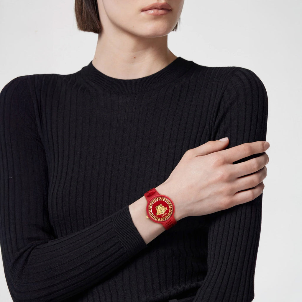 Versace Medusa Pop Ladies’ Red Gold Quartz Watch