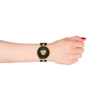 Versace Palazzo Empire Barocco Ladies' Black Gold Watch