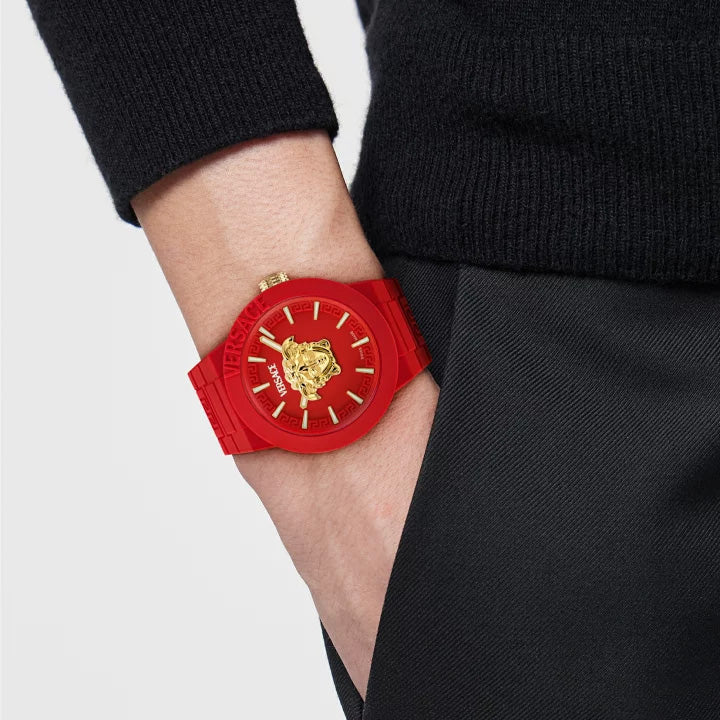 Versace V-Pop Men’s Red Gold Quartz Watch