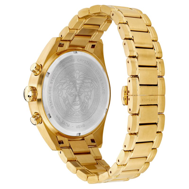 Versace Men's Watch V-Chrono Gold Bracelet