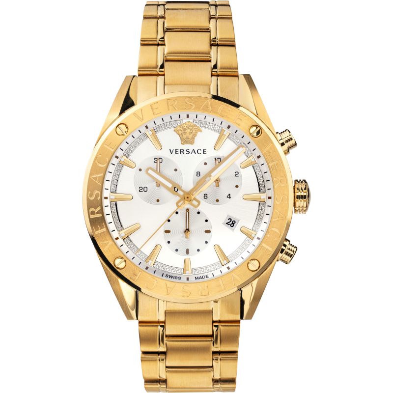 Versace Men's Watch V-Chrono Gold Bracelet