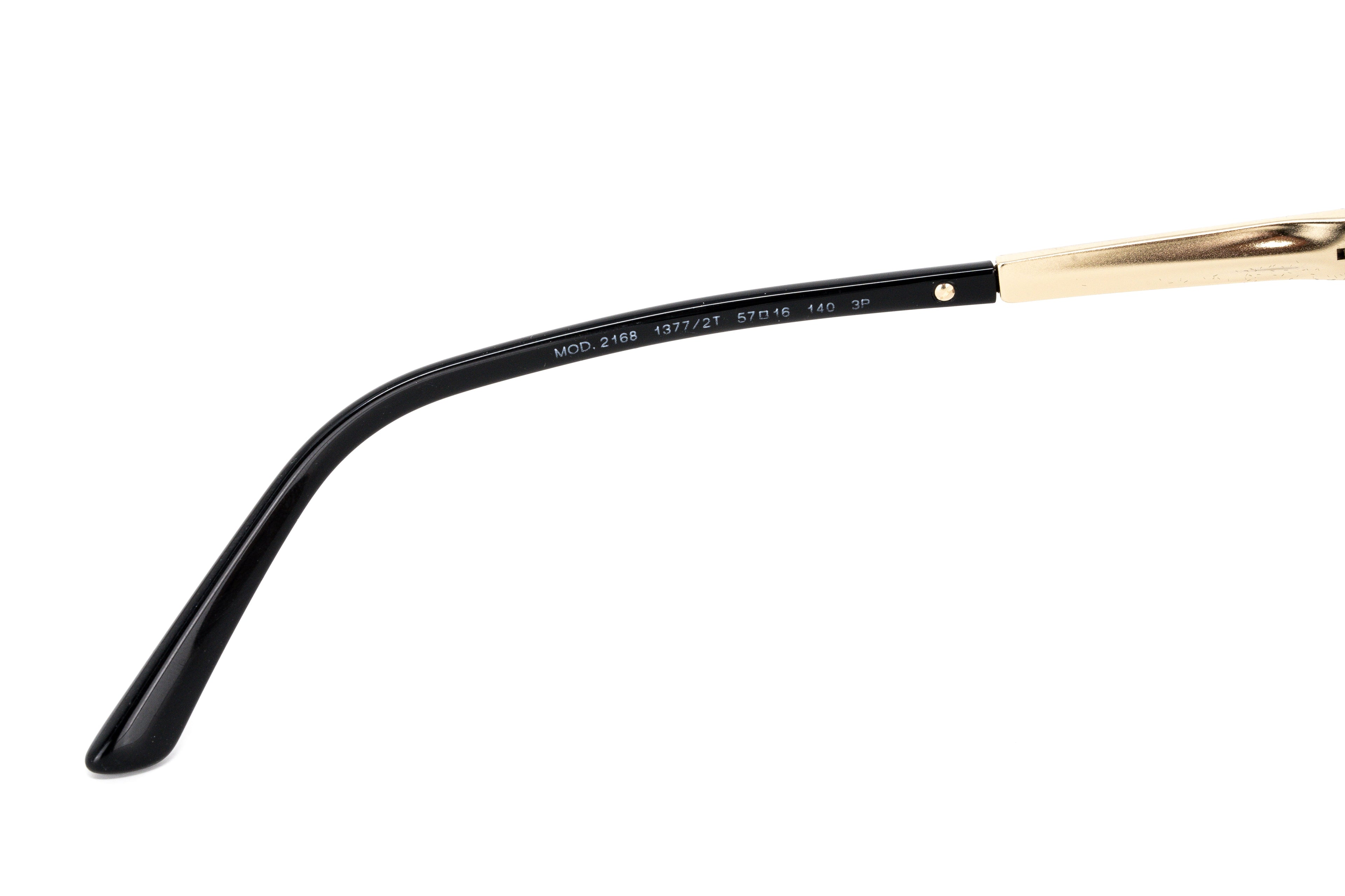 Versace Women's Sunglasses Square Black/Pale Gold Polar