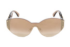 Versace Women's Sunglasses Rimless Cat Eye Beige