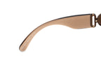 Versace Women's Sunglasses Rimless Cat Eye Beige