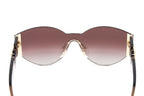 Versace Women's Sunglasses Rimless Cat Eye Beige