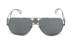 Versace Men's Sunglasses Medusa Pilot Silver Mirror