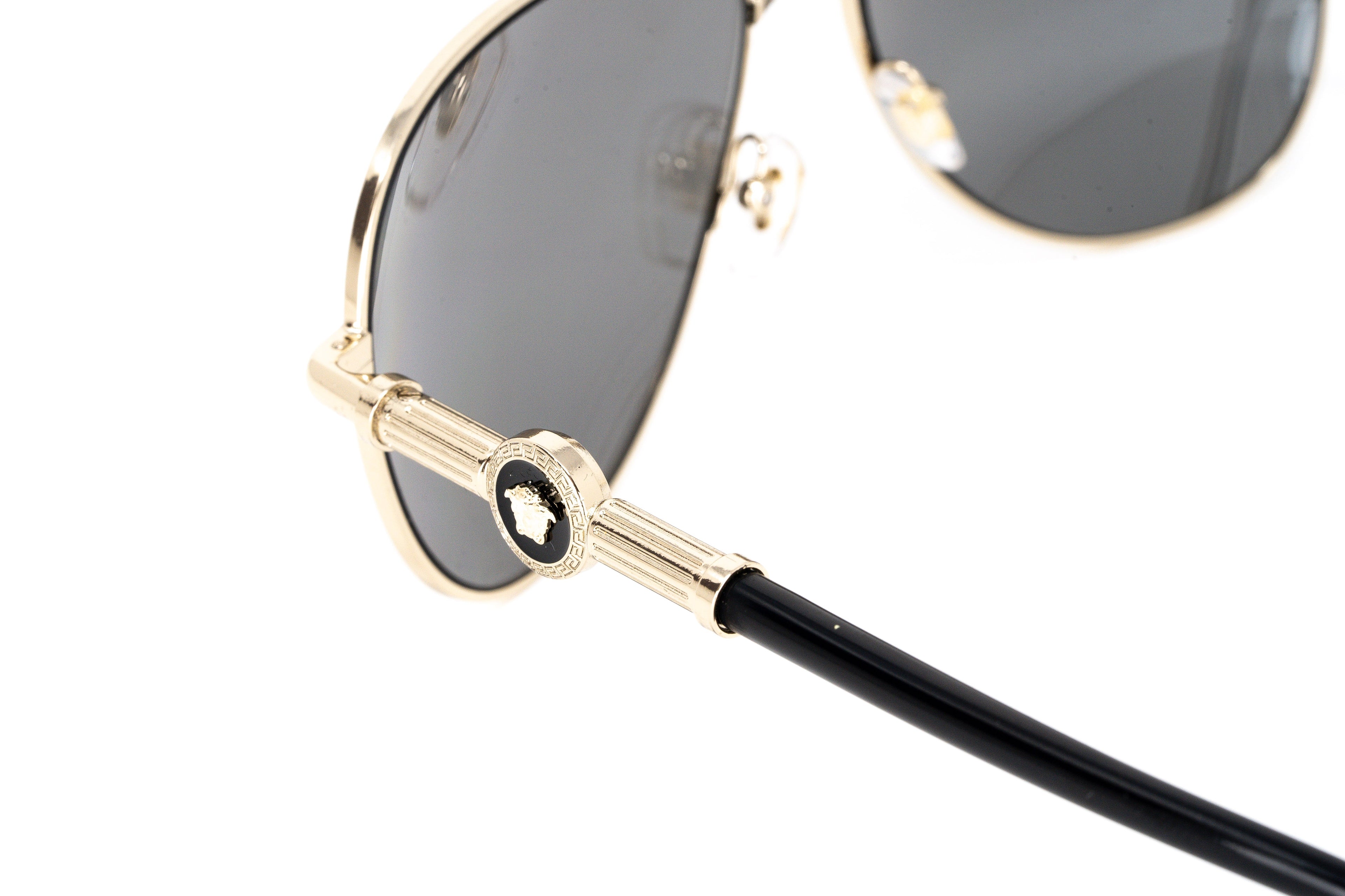 Versace Unisex Sunglasses Pilot Pale Gold