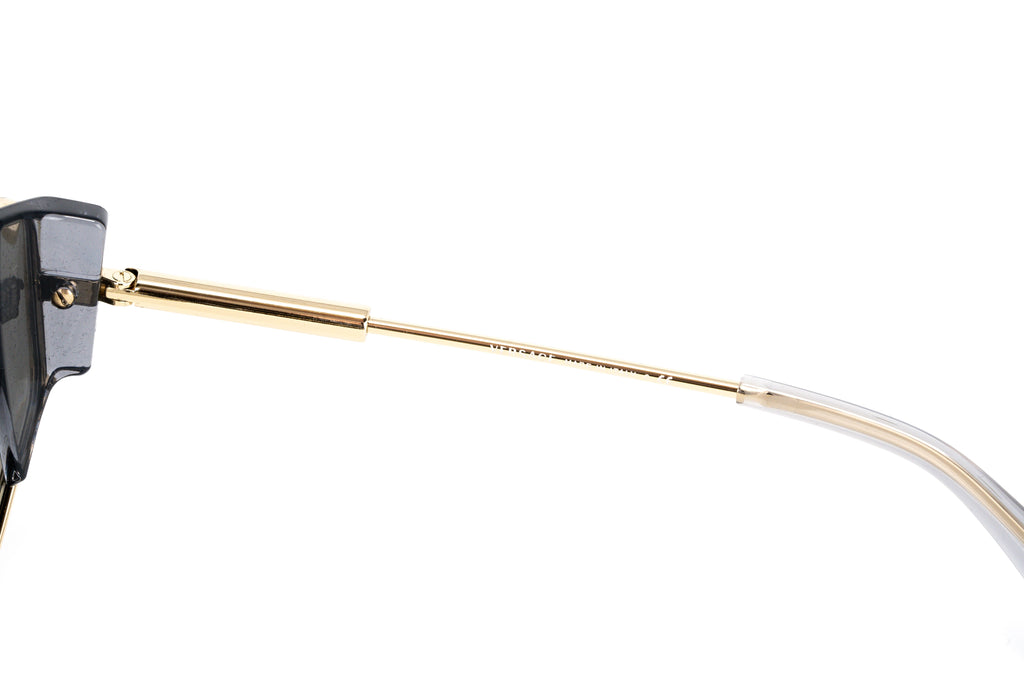Versace Women's Sunglasses Cat Eye Pale Gold Silver Mirror
