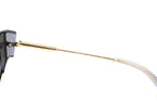 Versace Women's Sunglasses Cat Eye Pale Gold Silver Mirror