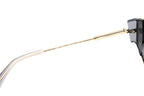 Versace Women's Sunglasses Cat Eye Pale Gold Silver Mirror