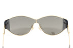 Versace Women's Sunglasses Cat Eye Pale Gold Silver Mirror