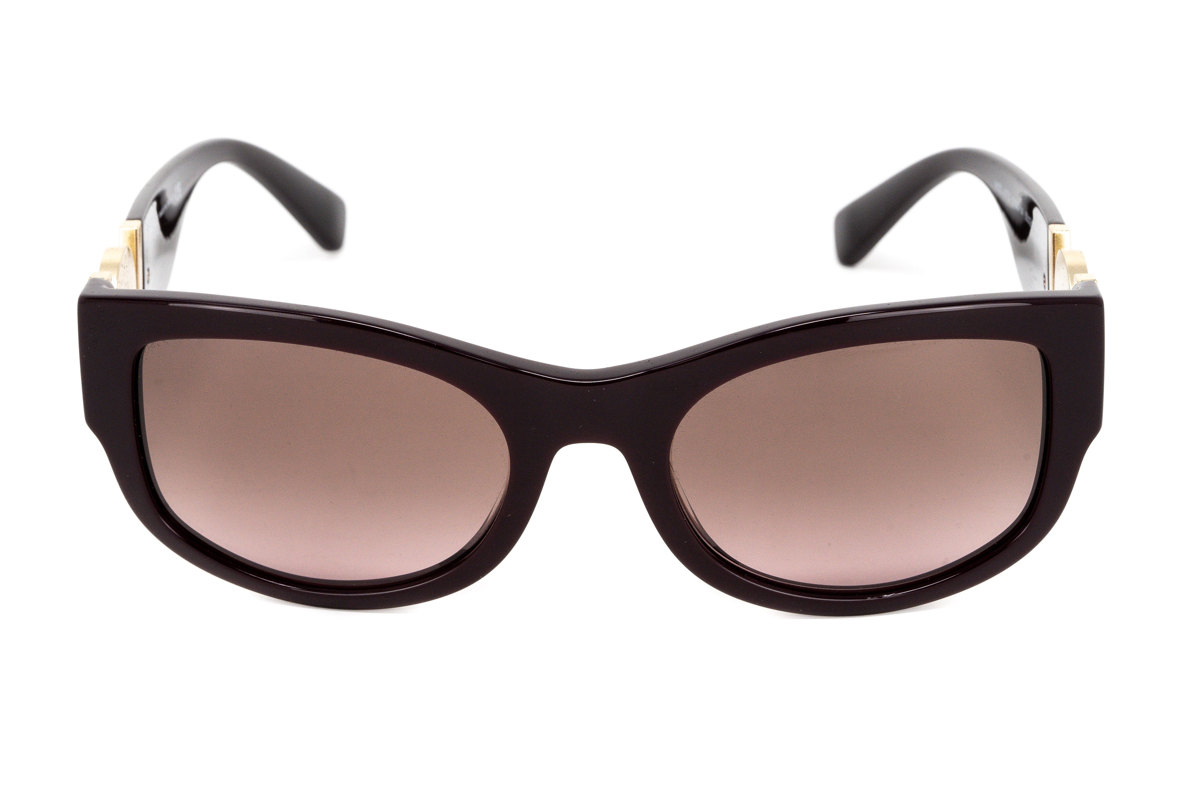 Versace Women's Sunglasses Cat Eye Transparent Red