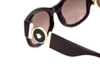Versace Women's Sunglasses Cat Eye Transparent Red