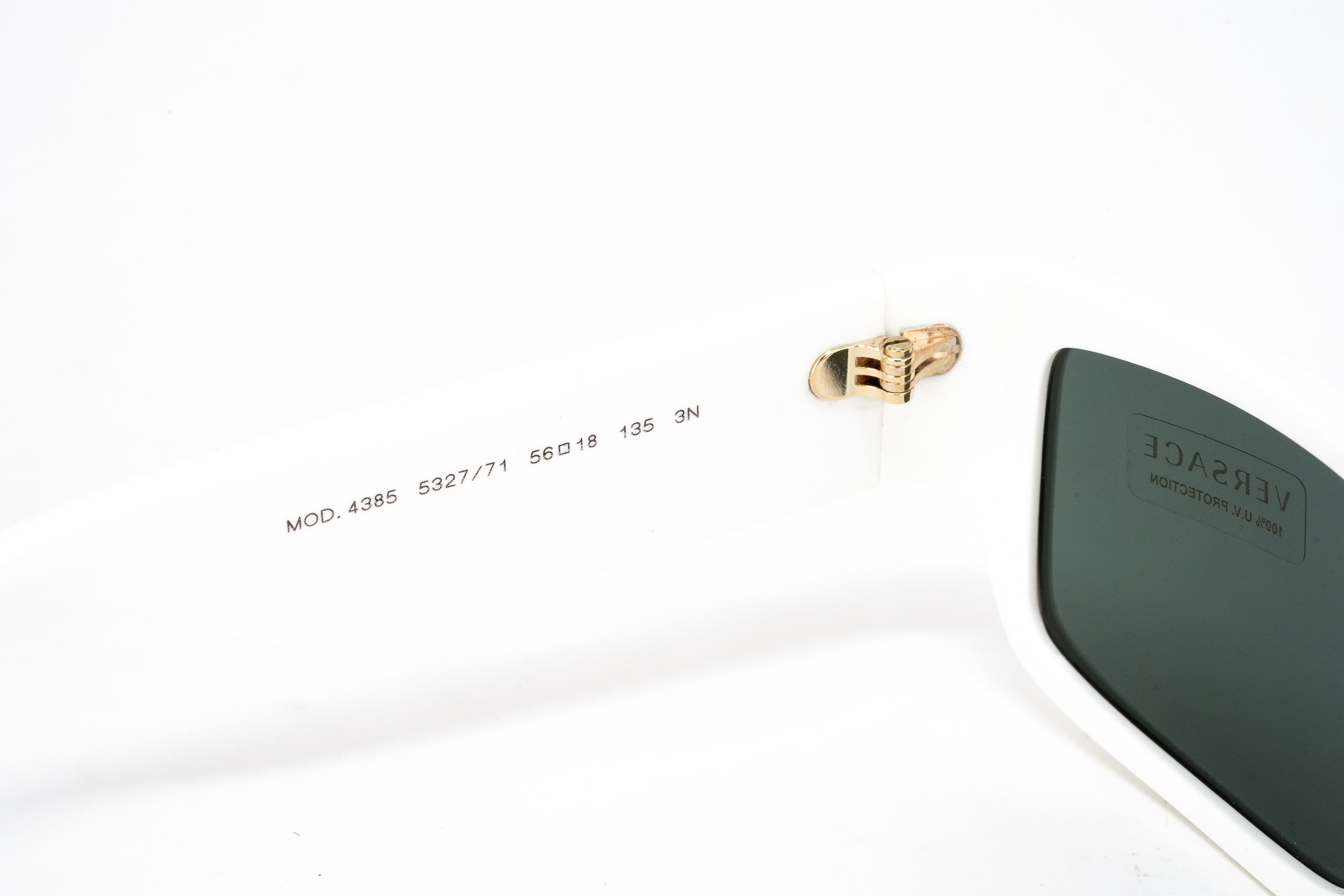 Versace Unisex Sunglasses Rectangular White/Green