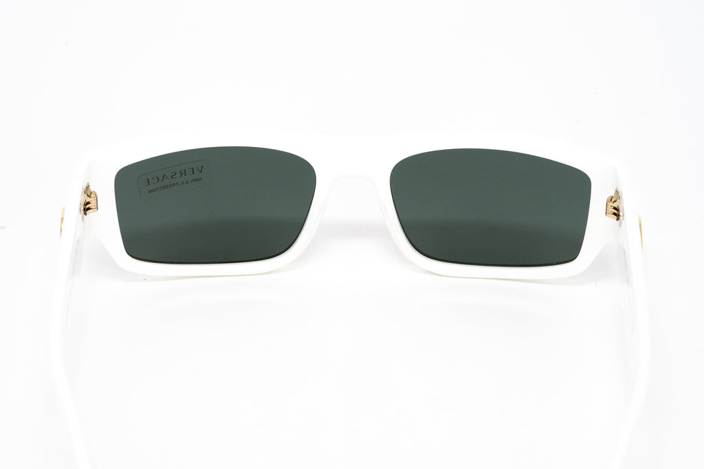 Versace Unisex Sunglasses Rectangular White/Green