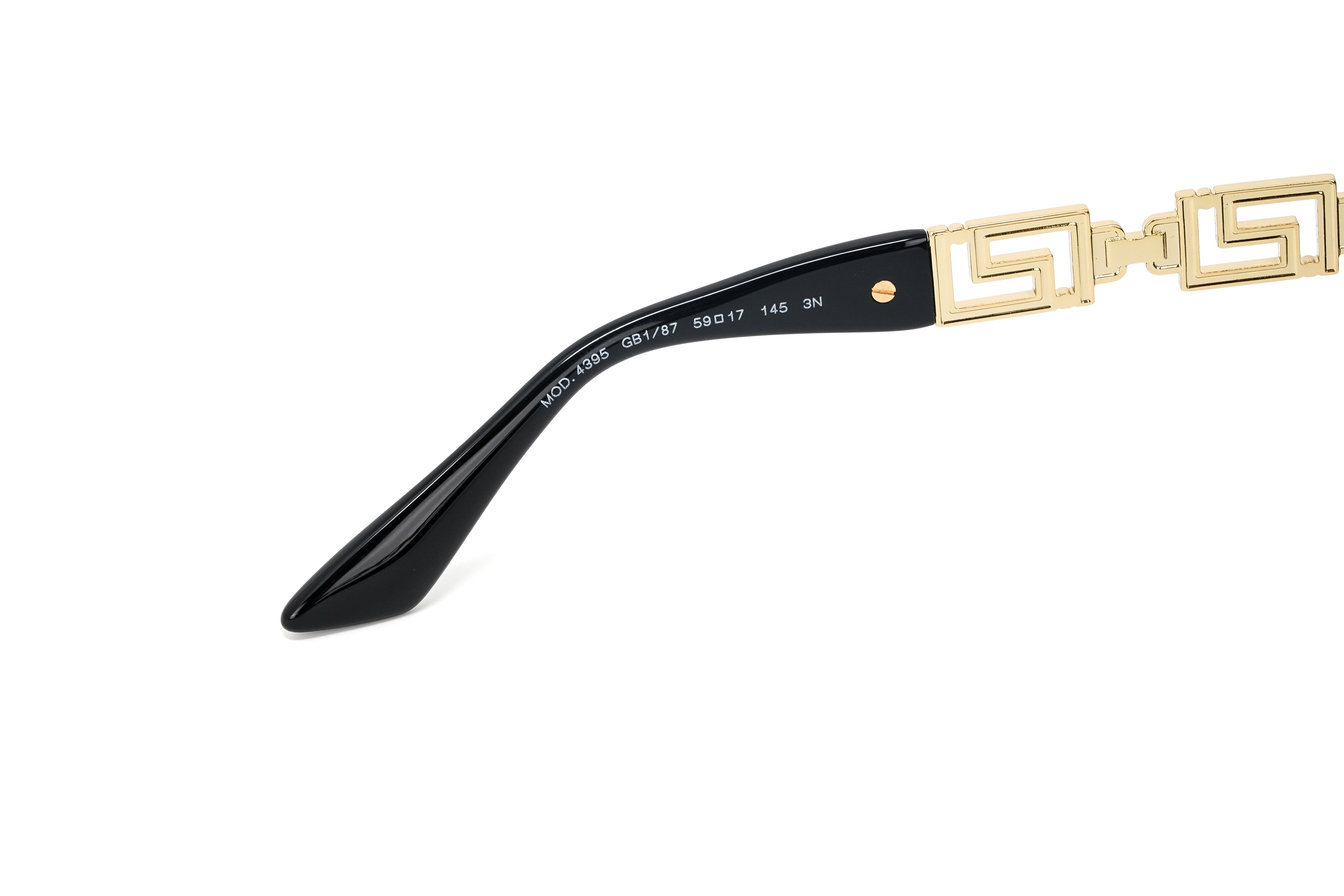 Versace Women's Sunglasses Oversized Hexagonal Black/Gold